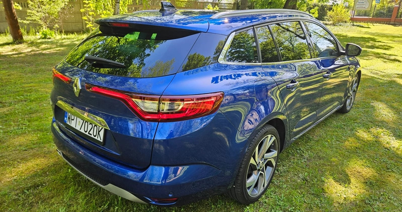 Renault Megane cena 61500 przebieg: 203000, rok produkcji 2018 z Piaseczno małe 92
